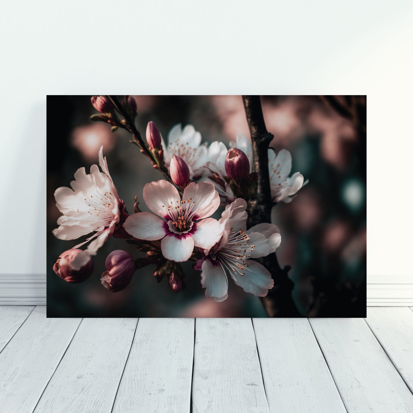 Cherry Blossoms Metal Wall Art showcases vibrant pink flowers, perfect for enhancing any space with elegance.