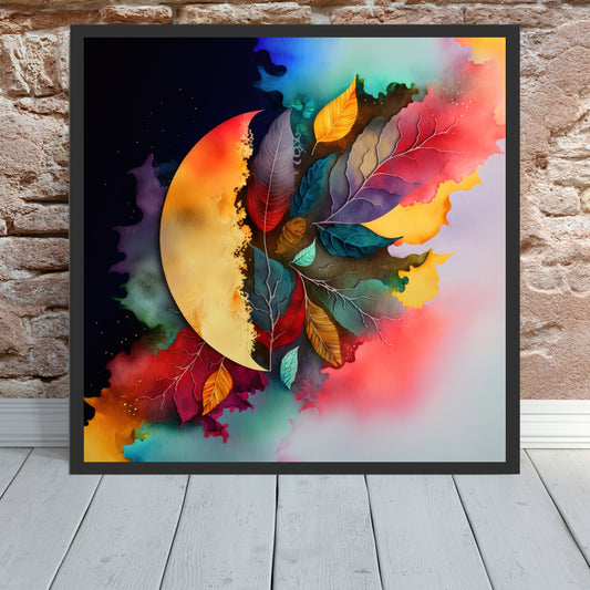 Vibrant Celestial Harmony Series 1 Watercolor Fine Art Print showcasing dreamy colors and ethereal charm for your space.